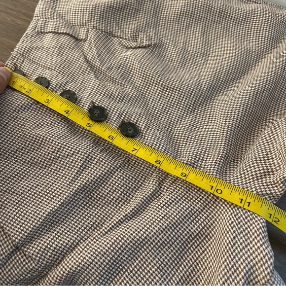 Frank & Oak High Waist Houndstooth Shorts 6 - Picture 8 of 9